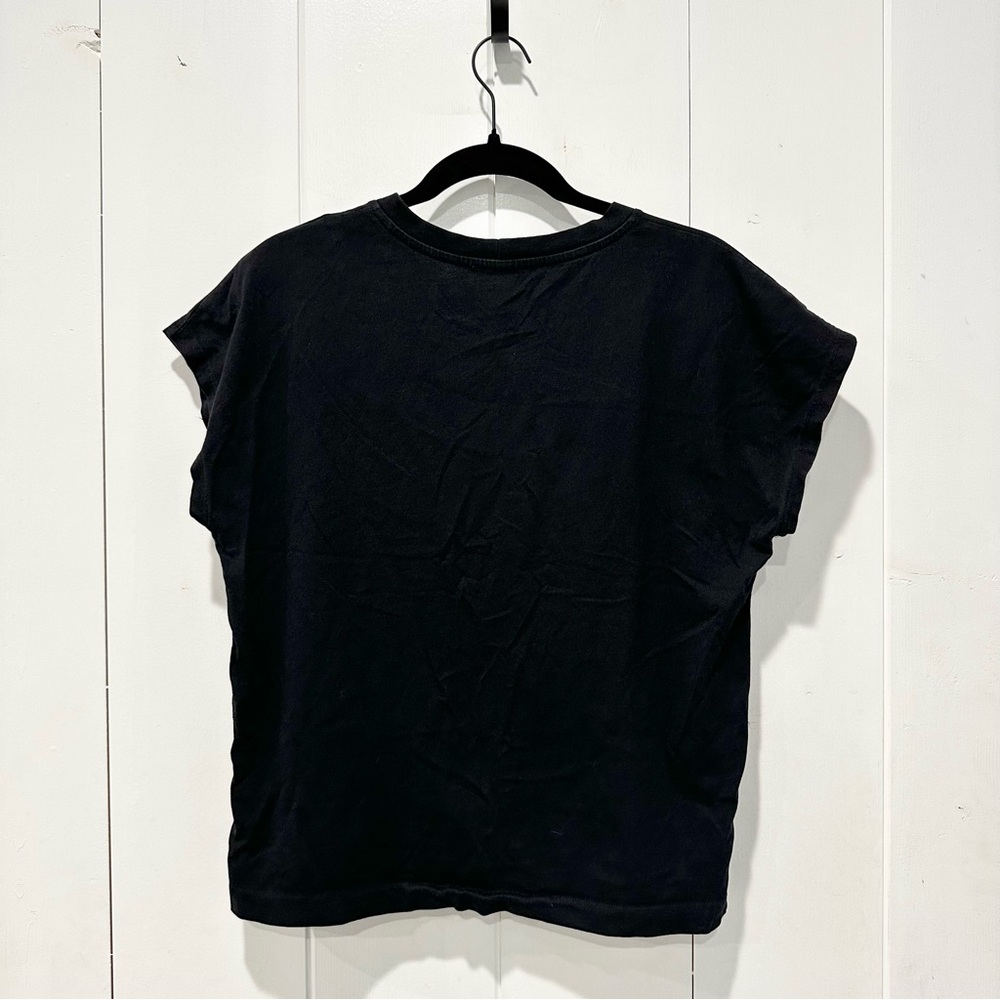 Sandro Thanks T-Shirt In Black Size 4 - Picture 6 of 12